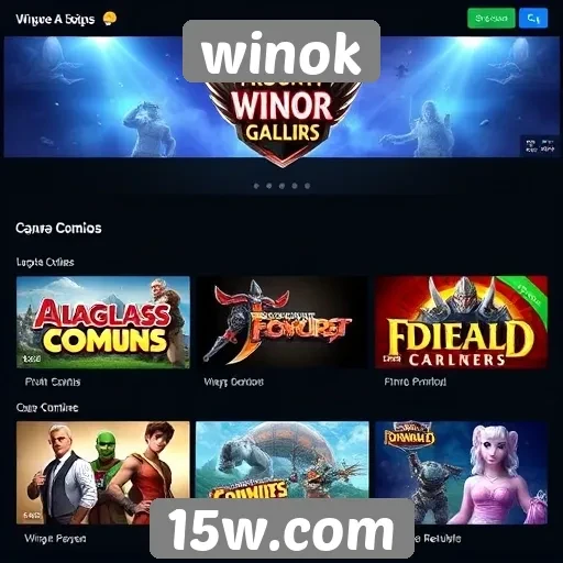 Avaliação das principais categorias de jogos no Winok